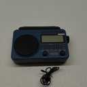 Digital AM FM Shortwave Radio with Best Reception,4000mAh Rechargeable Portable Radio with NOAA Weather Alert, Big Speaker, Digital Tuner and Stereo Earphone,Support Micro SD Card and USB MP3 Player (Blue)