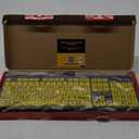 Large Print Computer Keyboard, Wired USB High Contrast Keyboard with Oversized Print Letters for Visually Impaired Low Vision Individuals (Yellow+Black)