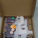 Multicolor Pens & Flower Pens for Adult Use 6-in-1 0.5mm Ballpoint Pens, Clear Daisy Barrel for Office, Journaling, Planning & Color-Coding - Efficient Writing Tool Set (8-Pack)