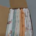 Organic Burp Cloths Baby Boy, Girl - 6-Pack Large Cotton Burping Cloths for Babies, Spit Up Rags, Super Absorbent, Ultra Soft Newborn Rag, Gender Neutral, Machine Washable, Durable (Wilderness)