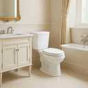 Wood Toilet Seat, Slow Close, High Gloss Finish, Premium Moulded Wood, Quick Release, White, PIKLiDS (Round)