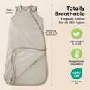 2-Pack Organic Baby Sleep Sacks, 100% Cotton - Soft & Breathable 0.5TOG Baby Wearable Blanket, Toddler Sleeping Sack 18-24 Months, Easy to Wear Transitional Swaddles for Newborns, Infants (Nordic, L)