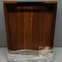 Acacia Wood Serving Tray with Metal Handles - Decorative Tray for Ottoman, Kitchen, Living Room, and Parties - Large Food and Drink Serving Tray - Elegant Home Decor