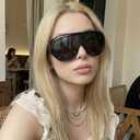 SODQW Oversized Sunglasses for Women and Men Large Frame Sunglasses UV Protection Eyewear for Driving and Beach