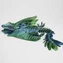 3D Printed Dragon, Feathered Wyvern Dragon with Wings Articulated Dragons, Fidget Dragons 3D Printed Toys Desktop Pet 3D Printing Animals Toy