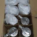 Mimorou 8 Pcs 6 oz Glass Syrup Dispenser with Retracting Spout Coffee Syrup Dispenser Creamer Dispenser Dispensing Thumb Lever, Pancake House Pattern