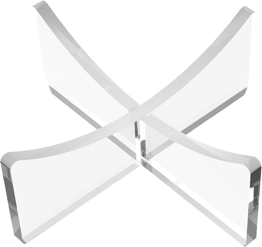 Acrylic Display Rack, Ball Stand Holder Display Stand for Basketball, Football, Softball, Volleyball, Baseball (6 Pack)
