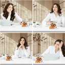 Funny Spring Decorations for Office Farmhouse Spring Wooden Box Sign, Home Decor for Room Desk Table Shelf 5 x 5 Inches