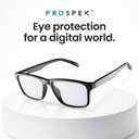 Prospek Blue Light Glasses Reading for Men and Women, For Computer Use, Blue Light Protection, Clear Lens 0 to +1.0 Diopters