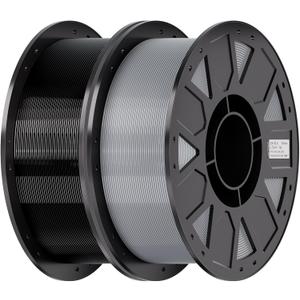 Creality Ender PETG 3D Printer Filament 1.75mm 2KG (4.4lbs), High Precision, Strong Toughness, Odorless, Better Flow, Moisture proof 3D Printing Ender PETG Filament, Black & Grey
