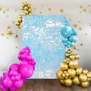 3FTx4FT Rainbow Shimmer Wall Backdrop Sparkle Sequin Panel Photo Backdrop for Birthday Wedding Engagement Anniversary Baby Shower Decoration