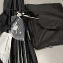 Square Backdrop Stand 6.5x10 ft, Adjustable Photo Backdrop Stand Kit, Heavy Duty Pipe and Drape Photography Background Support with Flat Metal Base for Wedding, Party, Video Studio, Birthday, Black