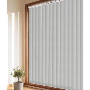 Room Darkening Vertical Blinds Replacement Slats, Easy-Cut UV Blocking & Anti-Wrinkle Polyester Fabric Vertical Blinds for Sliding Glass Doors & Windows, 82.5" x 3.5", 20 Pack, Grey