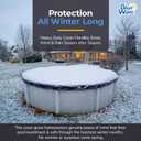 Blue Wave Arctic Armor 15-ft Round Above Ground Pool Winter Cover, Navy