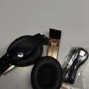 Bluetooth Headphones Over Ear, 6S Wireless Headphones Wired with 6 EQ Modes, 40 Hours Playtime Foldable HiFi Stereo Headset with Microphone, FM/TF for Cellphone/PC/Work (Black & Gold)