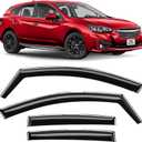 Voron Glass in-Channel Extra Durable Rain Guards for Subaru Impreza 2017-2023 Hatchback, Window Deflectors, Vent Window Visors, 4 Pieces - 200654