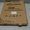 SOLPERK 30W Solar Battery Charger Solar Battery Maintainer + Upgrade 10A MPPT Charge Controller + Adjustable Mount Bracket for Car RV Boat Motorcycle，12V Waterproof Solar Panel Kit Trickle Charging