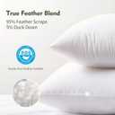 14"x24" Pillow Inserts Soft Feather Pillow Set of 1 Indoor Decorative Sofa Down Pillows Bed Pillows Couch Pillow