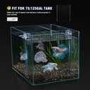 Acrylic Fish Tank Divider,75 Gallon Tank Divider,Adjustment Clear Fish Tank Separator Set with Suction Cups (75gal/125gallon)