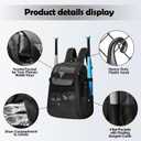 DAREKUKU Youth Baseball Backpack, Softball Bag for Boys & Girls, Breathable T-Ball & Baseball Equipment & Gear