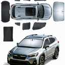 Sun Shades for Subaru CrossTrek 2018-2023 Windshield Sunshade Accessories Full Window Shades for CrossTrek Front Rear Side Window Covers with Inserts Sun Visor Blocker Privacy Car Keep Car Cool 8 PCS