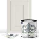 ALL-IN-ONE Paint by Heirloom Traditions, Almond (Neutral White), Quart - Durable cabinet and furniture paint. Built in primer and top coat, no sanding needed. Includes our 30 featured color card.