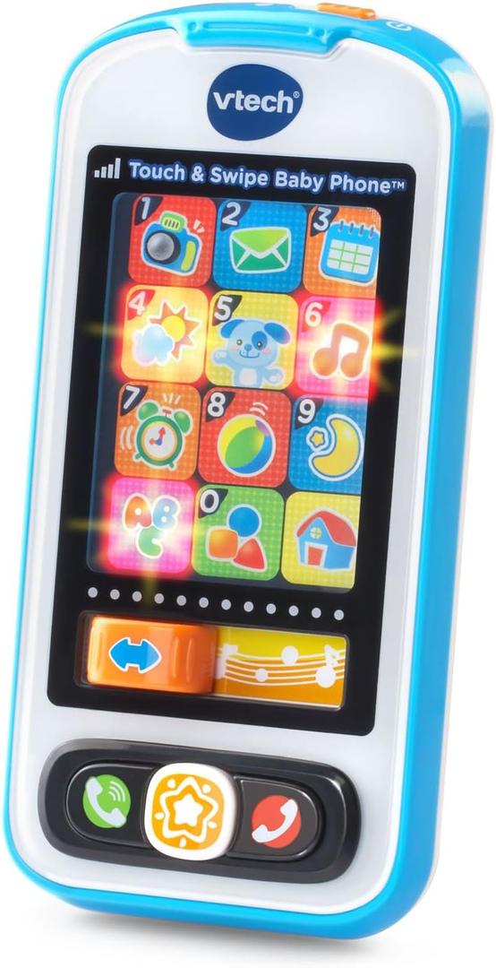 VTech Touch and Swipe Baby Phone, Blue