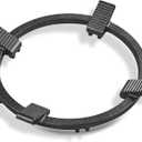 WANGYUANJI Cast Iron Wok Ring for Gas Burner, 8.3" Outer & 7" Inner Diameter  Heavy-Duty Non-Slip Support Rack for 6.7" Woks, Frying Pans & Pots, Stable Heat-Resistant Stove Adapter (Black)