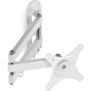 Suptek TV Wall Mount Swivel Tilt Rotation Full Motion Adjustable Articulating for Most 15-32 inch LED, LCD Monitor Wall Mount VESA 75,100, White (MA2720W)