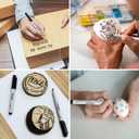 2 x YISAN Permanent Markers,12 Pack Fine Tip Black Permanent Markers,Quick Drying Ink,Works on paper,Plastic,Stone,Glass,Metal,71525