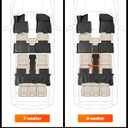 Car Floor Mats for Hyundai Palisade 2026 7/8 Seats Hybrid Full Set 5PCS | TPE Material All Weather Easy-install Odorless Waterproof Non-slip Easy-clean Handle Hevy Spills Not Fits Fuel Model
