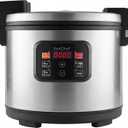 Commercial Rice Cooker & Warmer, Extra Large Rice Cooker, Professional Industrial Grain Cooker with Large Capacity, Easy One-Touch Operation, for Restaurant, Canteen and Hotel