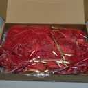 Dark Red 24 Pcs Velvet Bows Christmas Tree Ornaments Valentines Day Bows Decoration for Garland Home Coquette Wedding Decor (10 x 18 Inch,Width of 1")