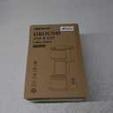 K Cup Coffee Maker, Single Serve coffee machine or Ground Coffee Machine 2 in 1, 6 to 14 Oz Brew Sizes, Mini One Cup Coffee Maker with Self cleaning Function, Fits Travel Mug (Black)