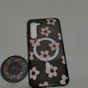 for Samsung Galaxy S23 Case for Women - Girls Cute Design Compatible with Magsafe Magnetic Ring Holder Stand Flowers Phone Covers Aesthetic Girly TPU Funda for S23