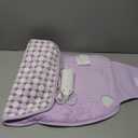 Heating Pad for Period Cramps, Upgraded Wrap Heating Pad for Back Pain Relief, Large 12''x 24''Heat Pad +26" Belt Adjustable 4 Timer 6 Heat Level Auto Shut Off, Christmas Birthday Gifts for Women Mom (Light Purple)