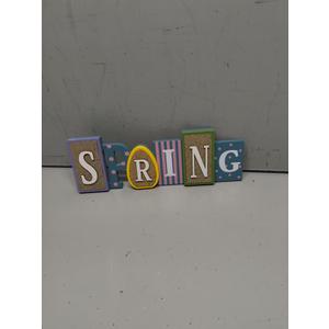 HH 14 IN WOODEN SPRING TABLETOP DECOR