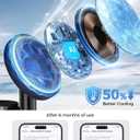 Hevanto 2026 3 in 1 Wireless Charging Station for Apple MagSafe Charger, 15W Fast Magnetic Mag-Safe Charger Stand for iPhone 17 16 15 14 13 12 Apple Watch AirPods Series, Gifts for Men (Black)