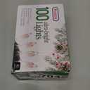 PREXTEX 100 Count Clear Christmas Lights - 20 ft Ultra Bright String Lights with Green Wire for Indoor and Outdoor Use, Christmas Trees, Holidays, Patios and Garden