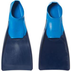 Sporti Adult-Kids Swim Fins for Pool Lap Swimming - Long Floating Fins for Swimming & Snorkeling - Swim Flippers for Training (Youth 3-4 / W 5, Navy-Blue)