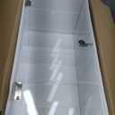 Barydat Acrylic Display Case with Lock Key Countertop Display Case Clear Showcase Display Cabinet Multi Functional Safe Storage Box for Retail Store(9.4 x 9.3 x 15.7 Inch,Fixed 4 Tier)