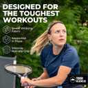 Tough Headwear Thin Elastic Headbands for Men - Sports Hair Head Band for Women & Men - Non Slip Mens Workout Headband - Running or Soccer Headband - 6-Pack (Black)