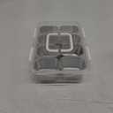 Snackle Box Container, Stainless Steel Divided Serving Tray with Lid and Handle, Portable Snack Tray for Fruit Veggie Candy, 8-Compartment Snack Platter for Travel Party Beach Picnic