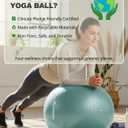 Trideer Exercise Ball Yoga Ball,Office Seating & Balance Ball Chair, Stability Ball for Pilates, Physical Therapy,Core Training & Balance Improvement & Stretching
