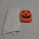 2 Pcs Halloween Dog Costumes with Non Woven Pumpkin Bags White Ghost Costume for Dog Cat Ghost Cosplay Clothes, Cute Party Cape for Halloween Cosplay Party(Medium)