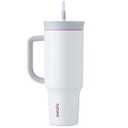 Owala 40oz Stainless Steel Tumbler with Handle (Polar Brrr White)
