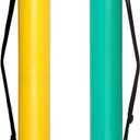 TRANSON 2-pack Durable Poster Storage Tube with Straps 24"-40" Extendable for Blueprints, Artwork, Maps, Posters (2 Pack-Yellow and Green)