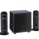iLive Bluetooth 2.1 Channel Home Music System with LED Lights, Subwoofer, IHB26, Black