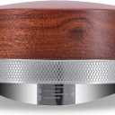 51mm Espresso Distributor Tool KNODOS Rosewood Coffee Distributor Stainless Steel 51 mm Distribution Tool Leveler with Adjustable Depth Premium Espresso Machine Accessories