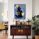 Vintage Black Cat Bar Canvas Wall Art Mix Your Drinks with Catz Bitters Posters Artwork Funny Bar Cart Painting Picture Wall Decor for Man Cave Kitchen Restaurant Home Decoration 12x16in Framed